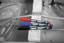 TRACER Markeerstift APMK1 zwart, rood, blauw