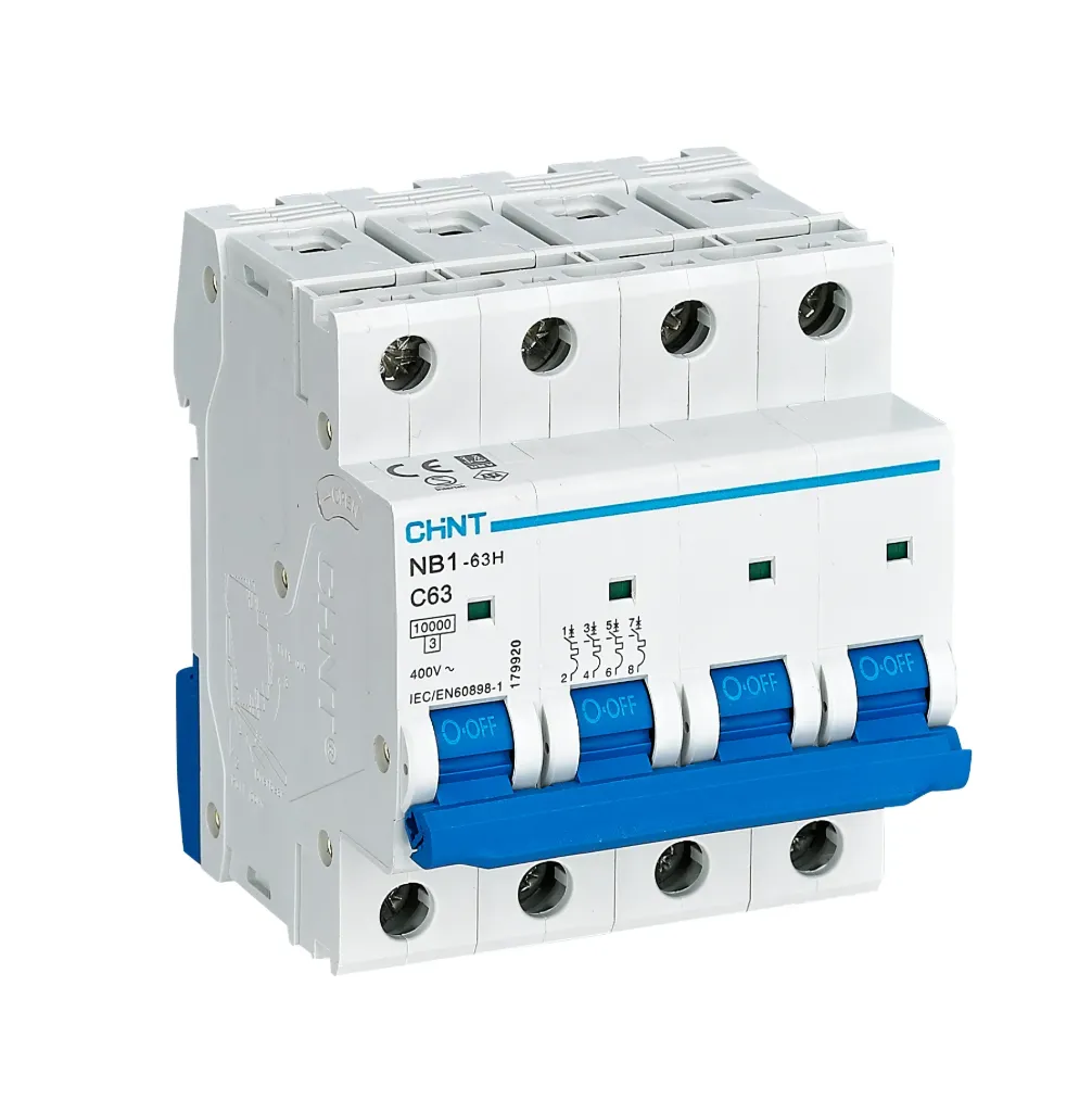 [MFQ-023-0105828] Chint installatieautomaat 3-fase, 4-polig 63A C-kar 10kA (NB1-63H 4P C63) - 179920