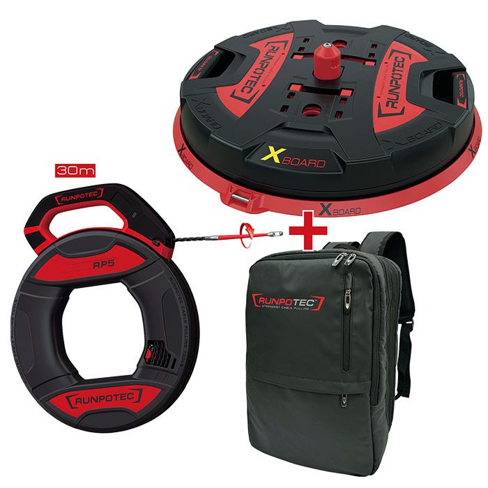 RUNPO Actieset X Board XB500 + Runpo 5 Trekveer 30m + Rugzak 