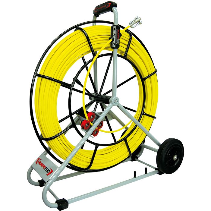 [MFQ-023-0105900] RUNPO Profi-set Glasvezel Trekveer 9mm RTG12, 120m incl. Haspel
