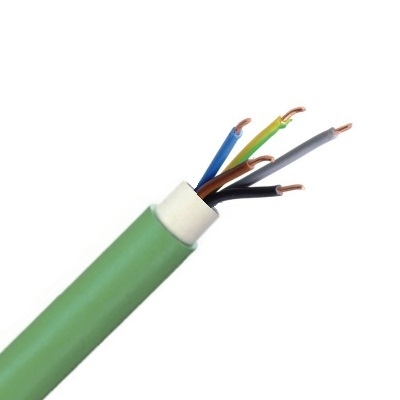 XGB 5x6mm² kabel CCA halogeenvrij groen | 100 meter