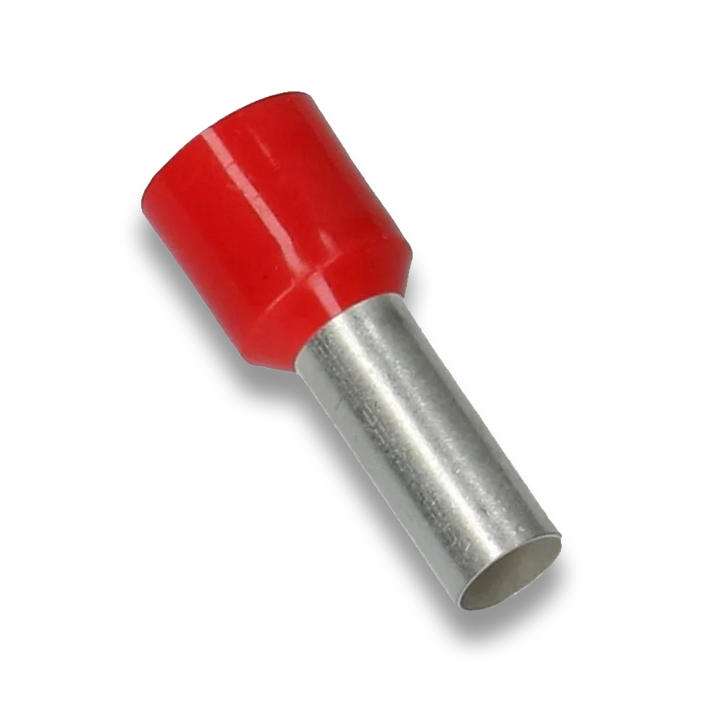 [MFQ-023-0106466] Adereindhuls 10mm^2, 12mm hulslengte, enkel, per 100 stuks
