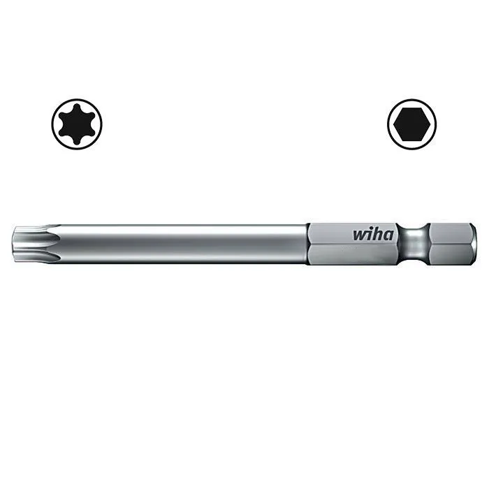 WIHA Professional Bit 1/4" E6,3 TORX 7045Z T15x90