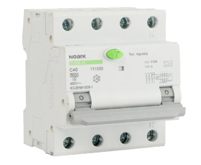 [MFQ-023-0106283] Noark aardlekautomaat 3-fase, 3-polig+nul 20A C-kar 30mA 6kA (Ex9NL-N 3P+N C20 A 30mA EU) - 111547