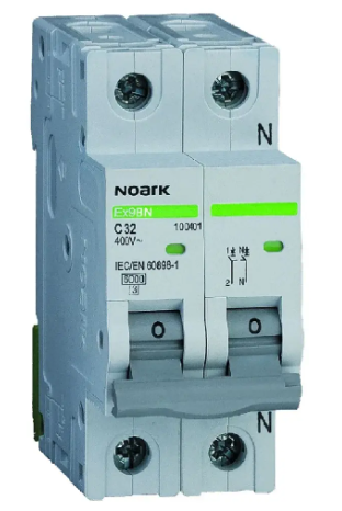 [MFQ-023-0106328] Noark installatieautomaat 1-fase, 1-polig+nul 10A C-kar 6kA (Ex9BN 1PN C10) - 100111