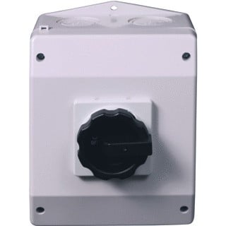 [MFQ-023-0106724] Sontheimer werkschakelaar 4P 40A opbouw IP65 Wit/Zwart