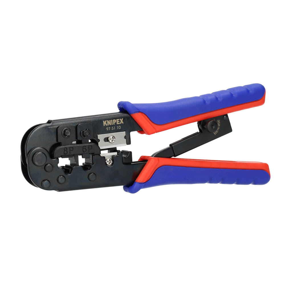 [MFQ-023-0106632] KNIPEX Krimptang voor Westernstekkers RJ11/RJ12/RJ45 190mm (97 51 10 SB)