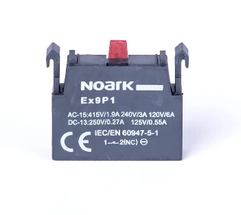 Noark Contactblok – Ex9P1 1NC (normaal-gesloten contact) - 105579