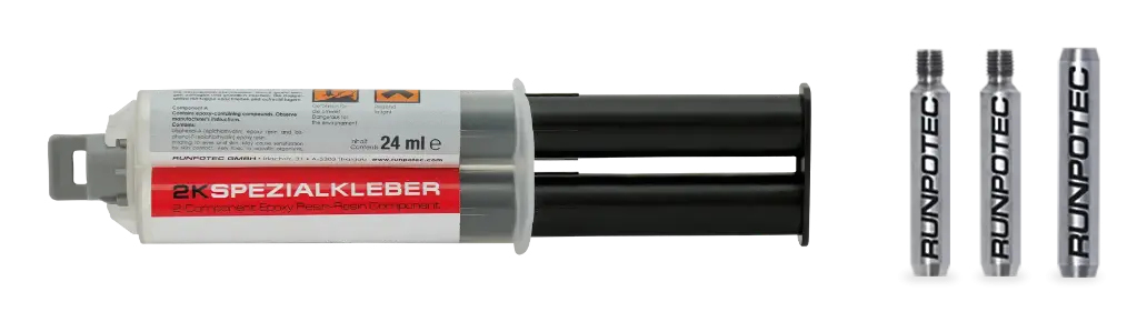 RUNPO RVS Reparatieset Ø 6mm Glasvezel Trekveer, 4-delig
