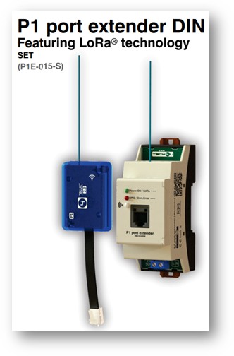[MFQ-023-0106530] Tech4U P1 Poort Extender - Draadloze verlengmodule - DIN-rail (P1E-015-S)