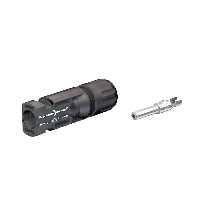 Stäubli Connector PV-KST4/6X-UR MC4 Bag of 10 Male cable coupler for 4/6mm2, 1000V, Ø5.5-7.4mm