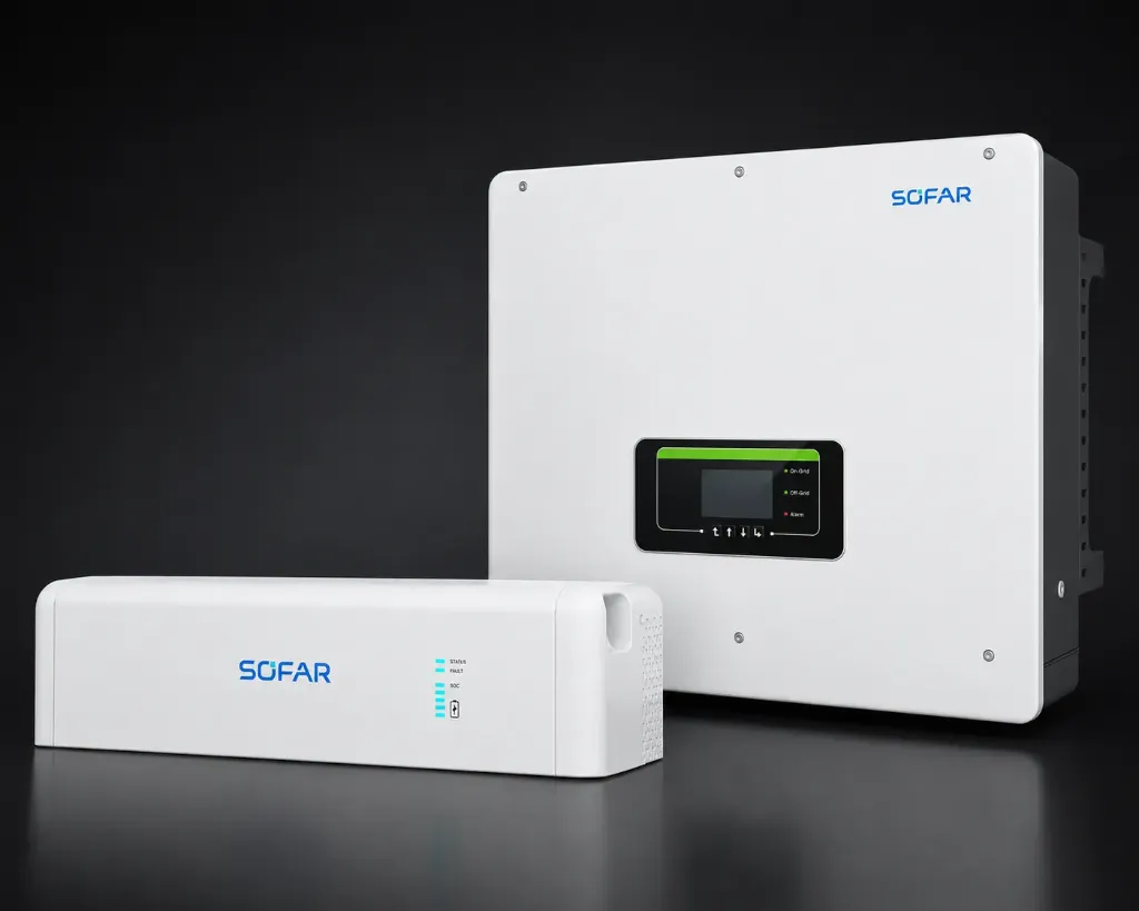 [MFQ-023-0106937] Sofar BTS 30kWh (6x BTS 5K) batterijset met 3-fase HYD 15kW hybride omvormer & 2x BDU