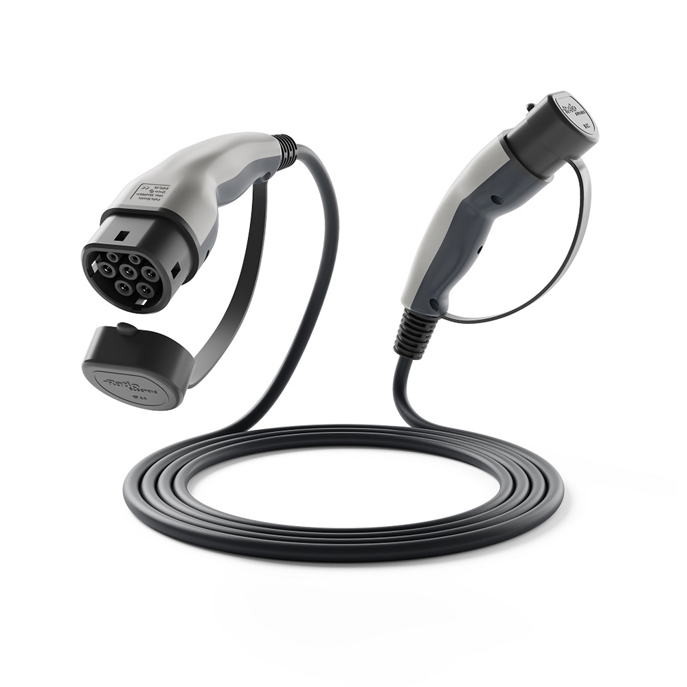 [MFQ-023-0105230] Ratio EV Basic Laadkabel T2-T2 1x16A 8m Zwart (30580)