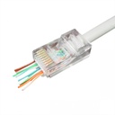RJ45 doorsteek modulaire connectors, 8P8C, per 100 stuks