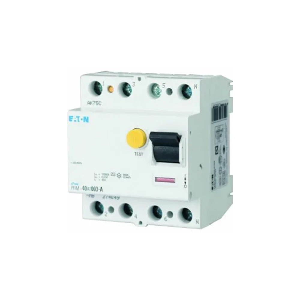 [MFQ-023-0105529] Eaton aardlekschakelaar 3-fase, 3-polig+nul 40A 30mA Type A