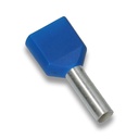 Adereindhuls 2,5mm², 8mm hulslengte, twin, per 100 stuks