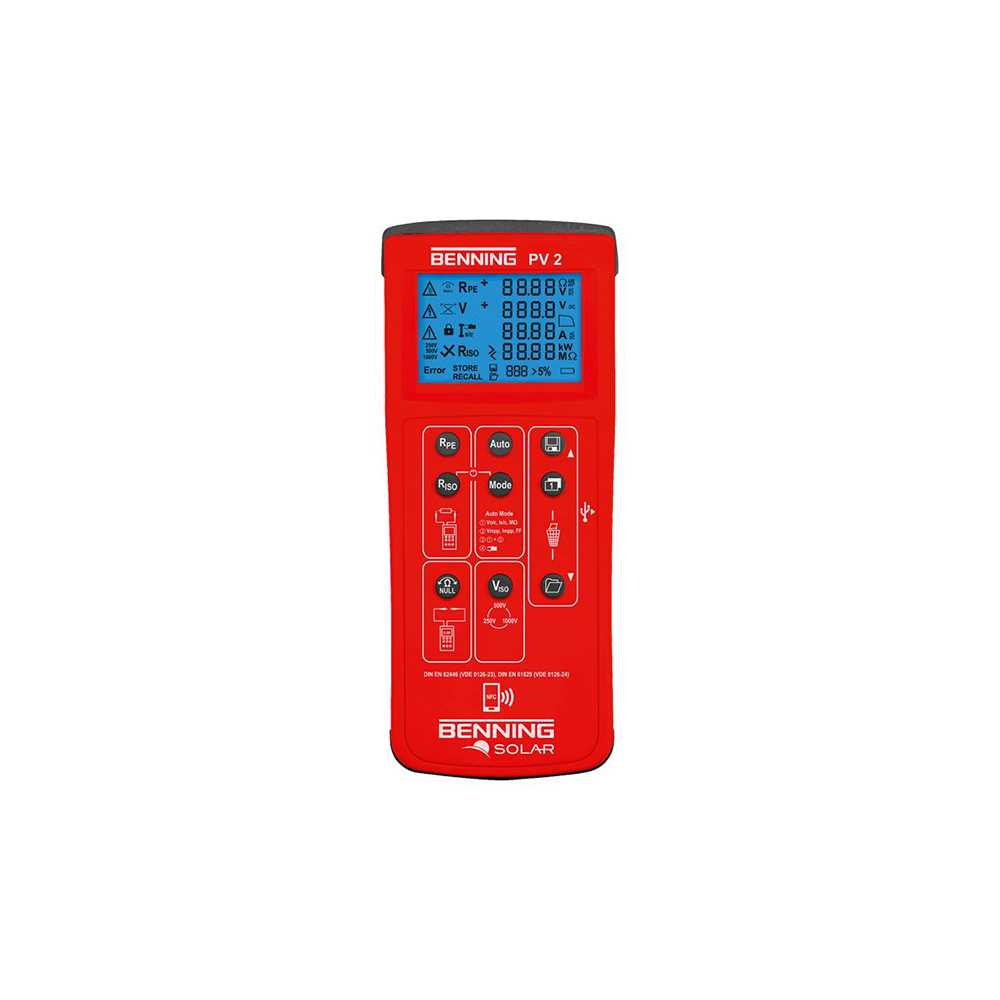 [MFQ-023-0105344] Benning PV 2 Tester voor fotovoltaïsche installaties