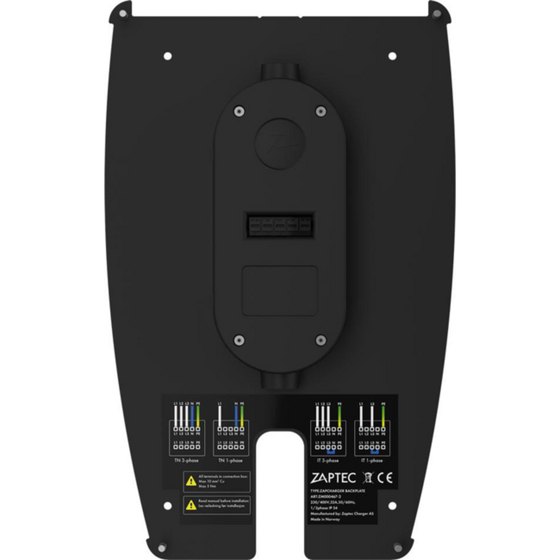 Zaptec Pro backplate