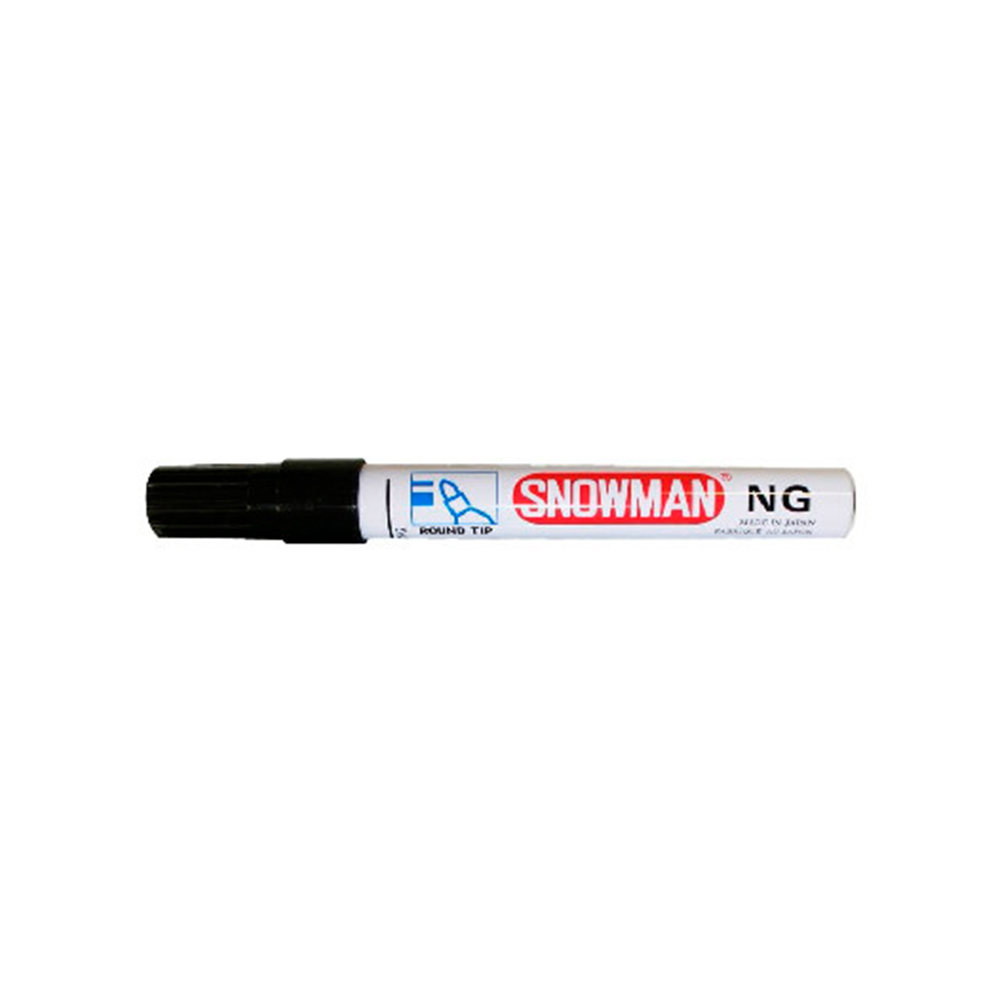 [MFQ-023-0105655] Snowman NG-01 Permanente Marker Zwart doos met 12 stuks