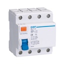 Chint aardlekschakelaar 3-fase, 4-polig 80A 30mA Type A 6kA DB AX (NL-100 4P 80A) - 397610