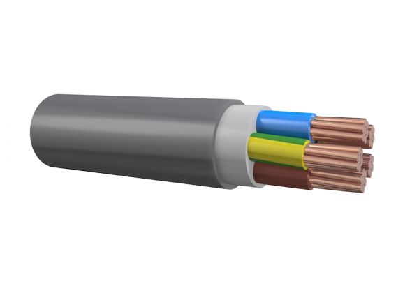 [MFQ-023-0105770] YMZ1-K 5x6mm² halogeenvrije kabel CCA zwart | 100 meter