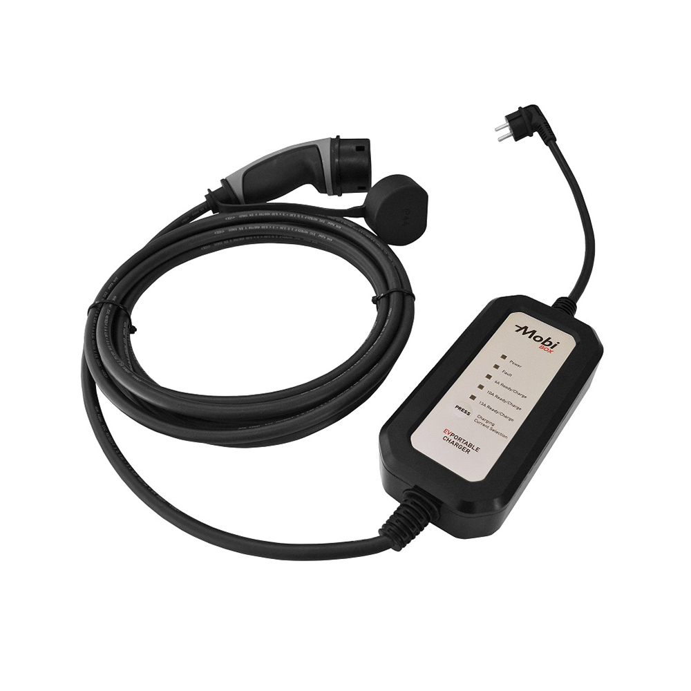 Ratio EV Mobi Box 13A/1F T2-Schuko - 5m + DC protection - 31320